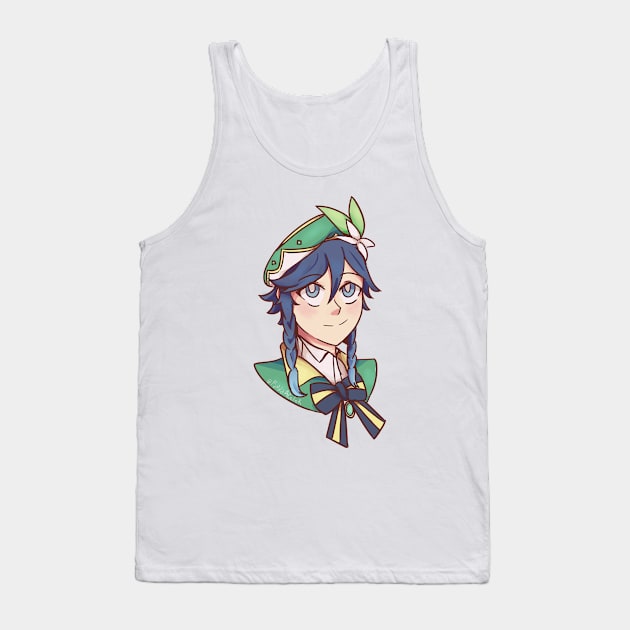 Venti (Genshin Impact) Tank Top by PandaAColor